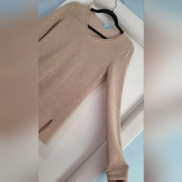 Women's J. McLaughlin Callum Sweater V Neck Havana Knit Yarn, Size XS - Picture 7 of 12